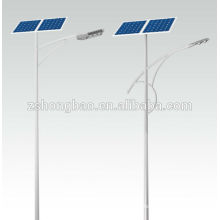 led solar street lights pole design long life time Meanwell driver,Bridgelux chip